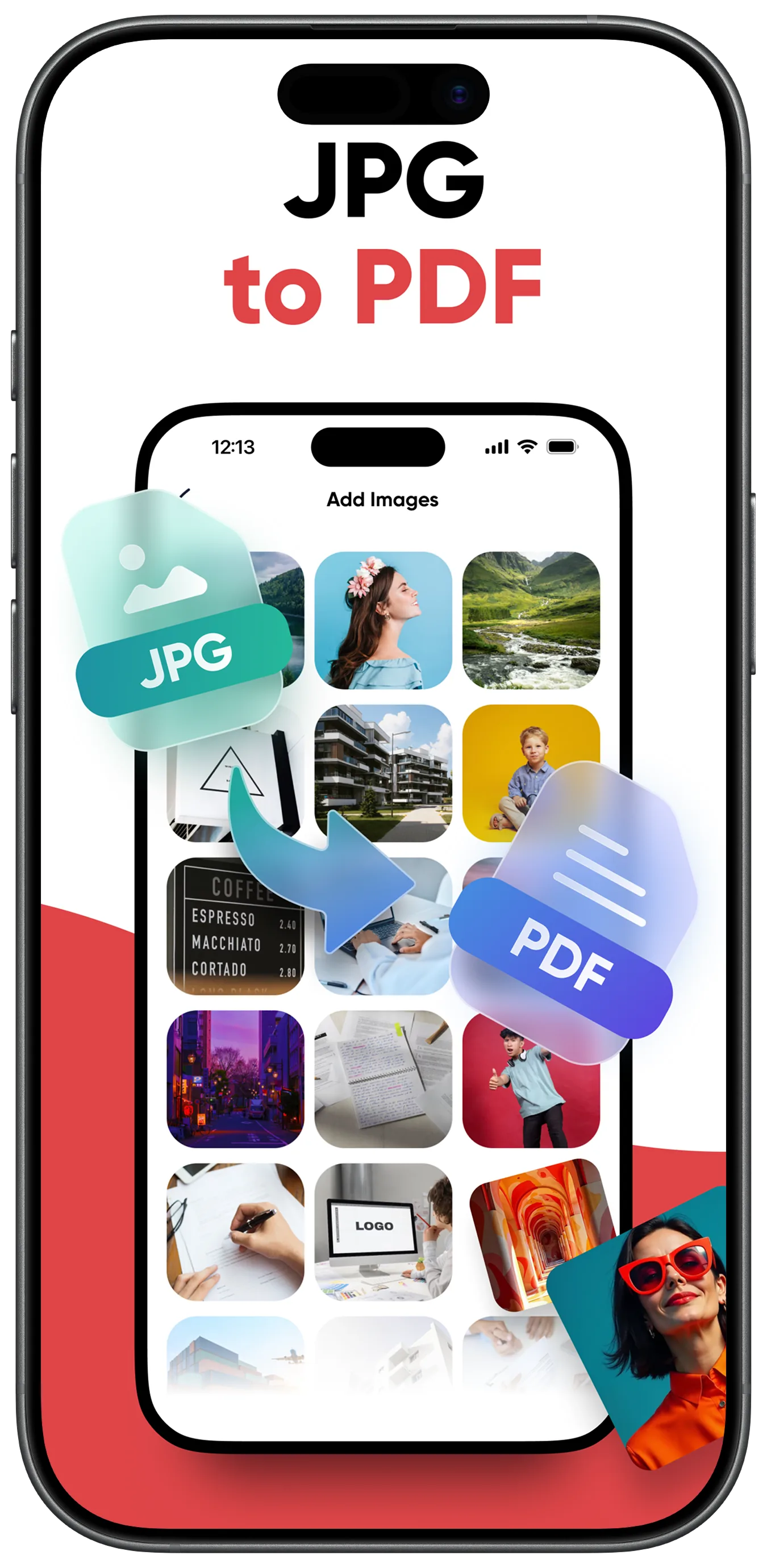 JPG to PDF app screenshot